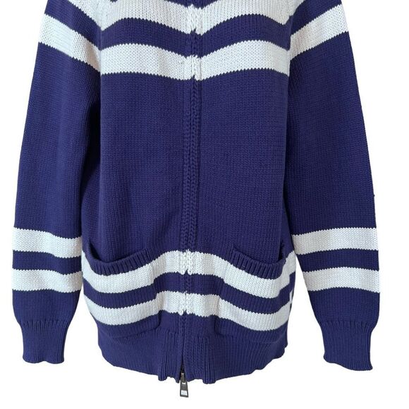 J. Crew Lobster Knit Long Sleeve Full Zip Cardigan Sweater Jacket - Picture 4 of 12